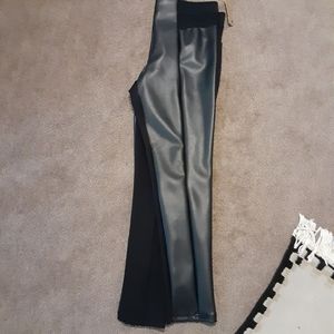Black leather pants